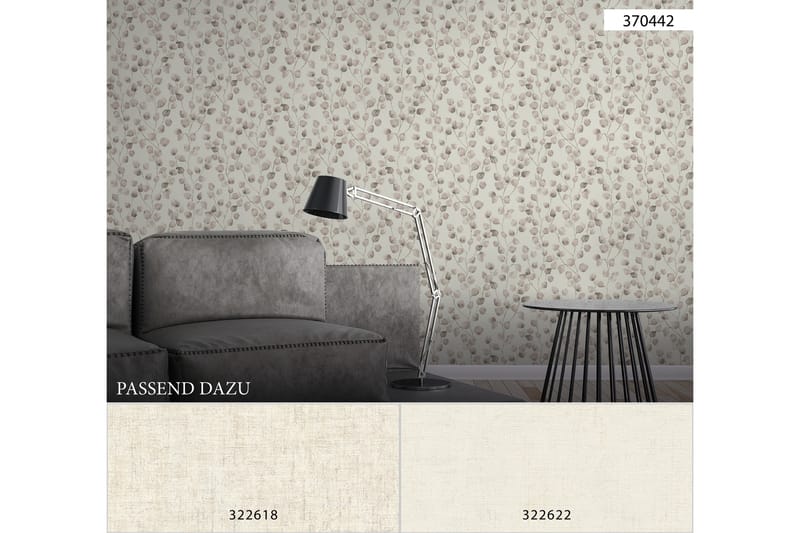 Vintage Tapet Cuba Ovävd Beige Cream - AS Creation - Inredning - Tapet - Mönstrad tapet