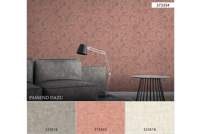 Vintage Tapet Cuba Ovävd Brun Metallic - AS Creation - Inredning - Tapet - Mönstrad tapet