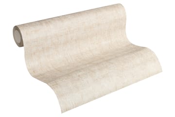 Vintage Tapet Grönery Ovävd Cream Beige - AS Creation - Inredning - Tapet - Mönstrad tapet