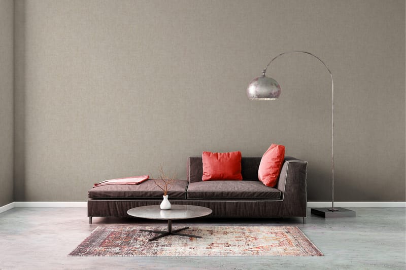 Vintage Tapet Grönery Ovävd Cream Beige - AS Creation - Inredning - Tapet - Mönstrad tapet