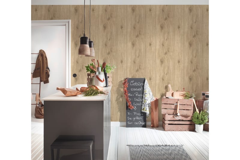 Wood effect Tapet Authentic Walls Ovävd - AS Creation - Inredning - Tapet - Mönstrad tapet