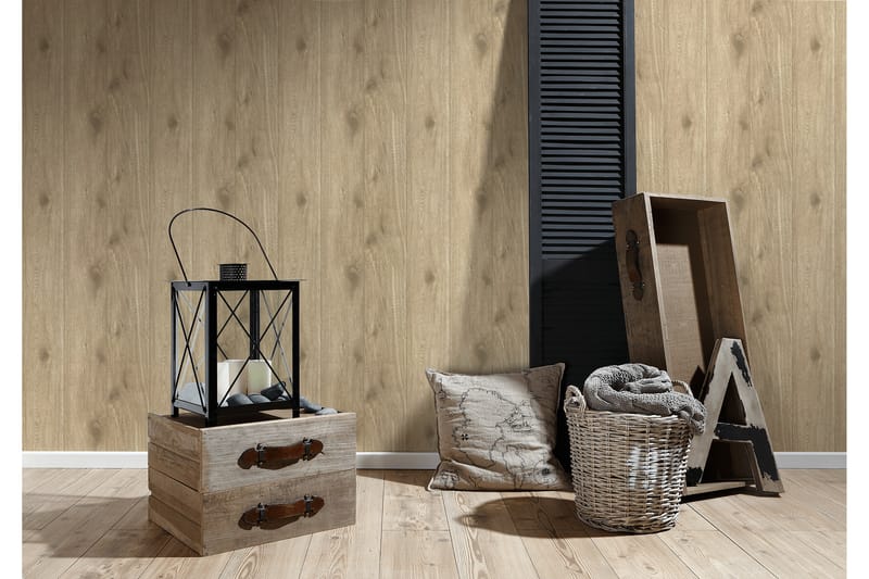Wood effect Tapet Authentic Walls Ovävd - AS Creation - Inredning - Tapet - Mönstrad tapet