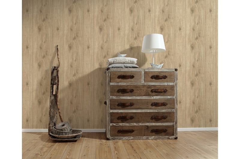Wood effect Tapet Authentic Walls Ovävd - AS Creation - Mönstrad tapet - Tapeter vardagsrum - Kökstapeter - Tapeter sovrum & sovrumstapet