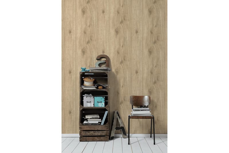 Wood effect Tapet Authentic Walls Ovävd - AS Creation - Inredning - Tapet - Mönstrad tapet