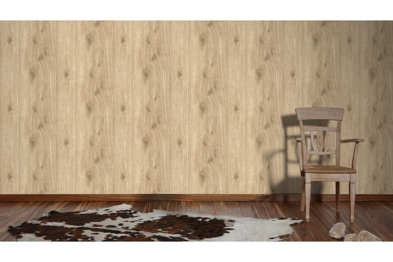 Wood effect Tapet Authentic Walls Ovävd - AS Creation - Inredning - Tapet - Mönstrad tapet
