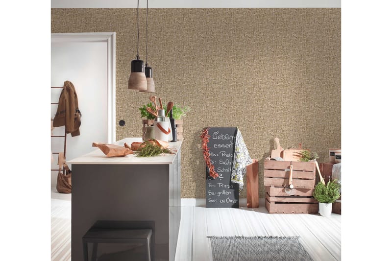 Wood effect Tapet Jungle Chic Ovävd - AS Creation - Inredning - Tapet - Mönstrad tapet