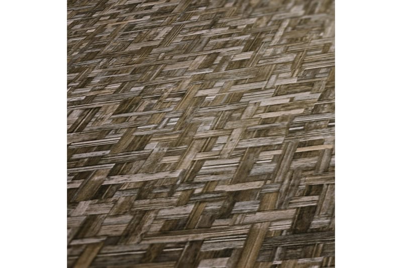 Wood effect Tapet Jungle Chic Ovävd Brun - AS Creation - Inredning - Tapet - Mönstrad tapet