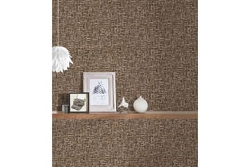 Wood effect Tapet Jungle Chic Ovävd Brun - AS Creation - Inredning - Tapet - Mönstrad tapet