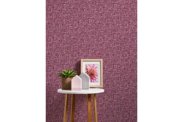 Wood effect Tapet Jungle Chic Ovävd Rosa - AS Creation - Inredning - Tapet - Mönstrad tapet