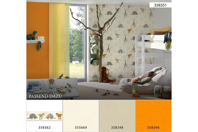 Border Little Stars Ovävd Beige Orange - AS Creation - Inredning - Tapet - Tapettillbehör - Tapetbård