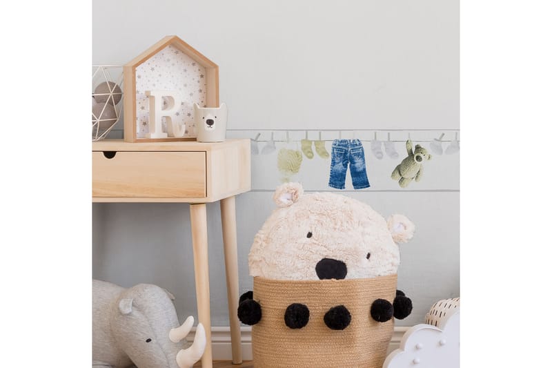 Border Little Stars Ovävd Blå Cream Vit - AS Creation - Inredning - Tapet - Tapettillbehör - Tapetbård