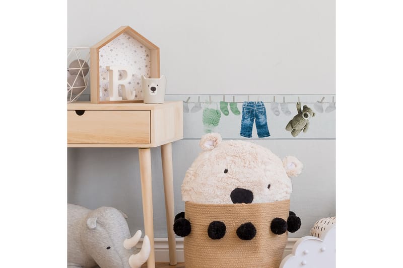 Border Little Stars Ovävd Grön Cream Vit - AS Creation - Inredning - Tapet - Tapettillbehör - Tapetbård