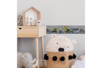 Border Little Stars Ovävd Gul Svart Grå - AS Creation - Inredning - Tapet - Tapettillbehör - Tapetbård
