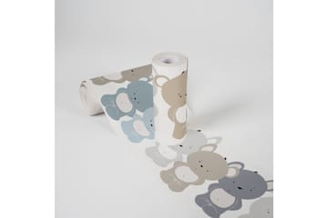 Självhäftande border Cute Bears Blå Brun Vit - AS Creation - Inredning - Tapet - Tapettillbehör - Tapetbård