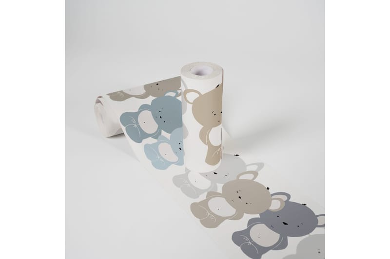 Självhäftande border Cute Bears Blå Brun Vit - AS Creation - Inredning - Tapet - Tapettillbehör - Tapetbård