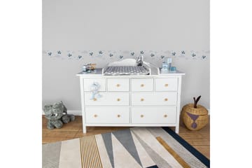 Självhäftande border Cute Planes Blå Grå Vit - AS Creation - Inredning - Tapet - Tapettillbehör - Tapetbård
