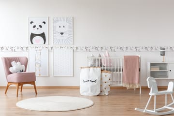 Självhäftande border Magic Princess Rosa Grå - AS Creation - Inredning - Tapet - Tapettillbehör - Tapetbård