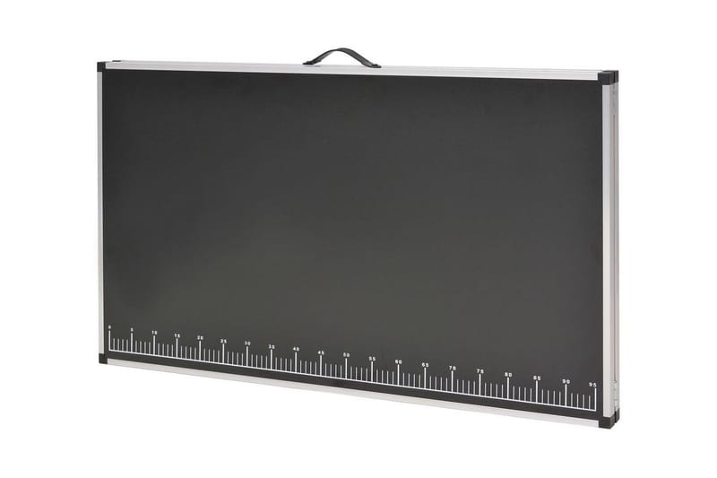 Hopfällbart tapetbord MDF och aluminium 200x60x78 cm - Svart - Tapetbord