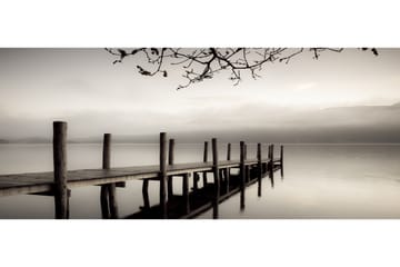 Canvas Jetty 60X140 Cm Grå|Vit|Svart 60X140 - Art Link - Inredning - Tavlor & posters - Canvastavla