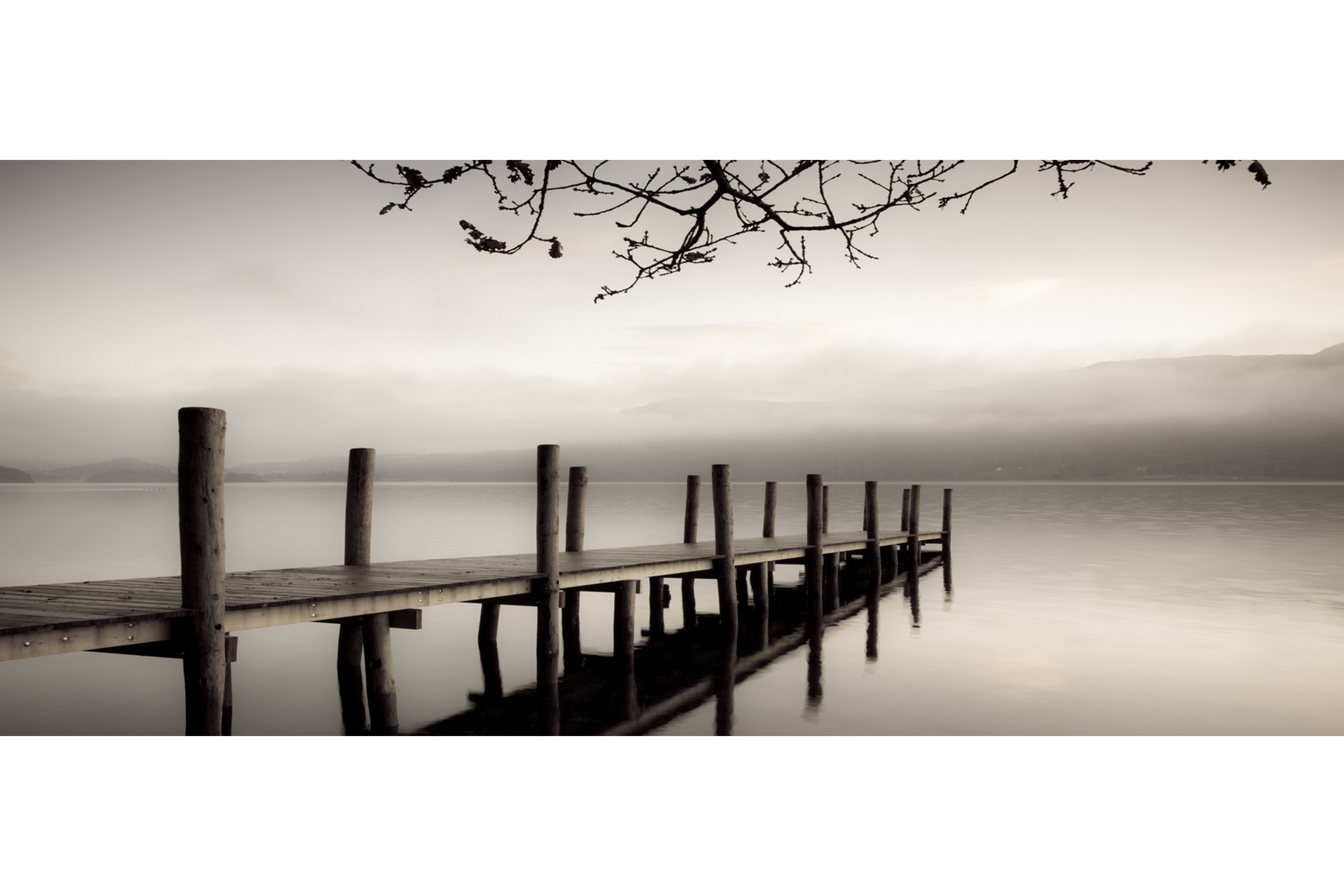 Canvas Jetty 60X140 Cm GråVit\Svart 60X140 Art Link