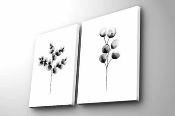 Canvasmålning Dekorativ 2 Delar - Flerfärgad - Inredning - Tavlor & posters - Canvastavla