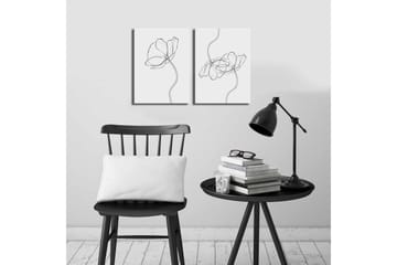 Canvasmålning Dekorativ 2 Delar - Flerfärgad - Inredning - Tavlor & posters - Canvastavla