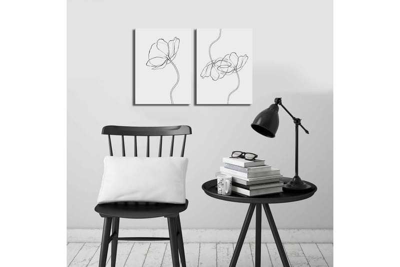 Canvasmålning Dekorativ 2 Delar - Flerfärgad - Inredning - Tavlor & posters - Canvastavla