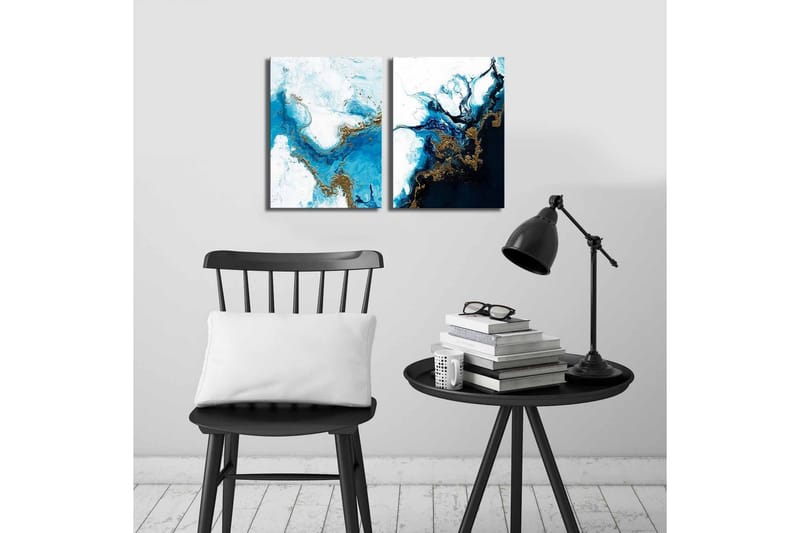 Canvasmålning Dekorativ 2 Delar - Flerfärgad - Inredning - Tavlor & posters - Canvastavla