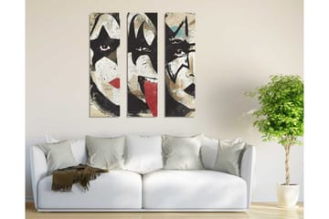 Canvasmålning Dekorativ 3 Delar - Flerfärgad - Inredning - Tavlor & posters - Canvastavla