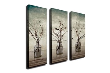 Canvasmålning Dekorativ 3 Delar - Flerfärgad - Inredning - Tavlor & posters - Canvastavla