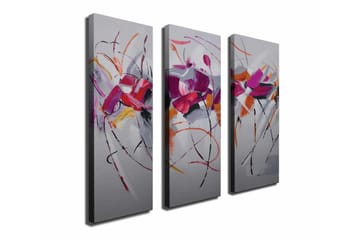 Canvasmålning Dekorativ 3 Delar - Flerfärgad - Inredning - Tavlor & posters - Canvastavla