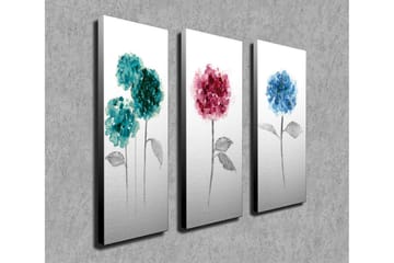 Canvasmålning Dekorativ 3 Delar - Flerfärgad - Inredning - Tavlor & posters - Canvastavla