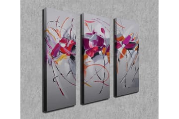 Canvasmålning Dekorativ 3 Delar - Flerfärgad - Inredning - Tavlor & posters - Canvastavla