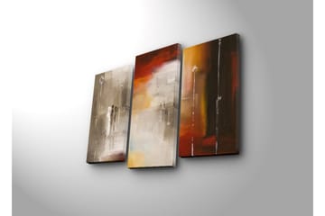 Canvasmålning Dekorativ 3 Delar - Flerfärgad - Inredning - Tavlor & posters - Canvastavla