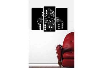 Canvasmålning Dekorativ 3 Delar - Flerfärgad - Inredning - Tavlor & posters - Canvastavla