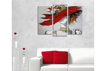 Canvasmålning Dekorativ 3 Delar - Flerfärgad - Inredning - Tavlor & posters - Canvastavla