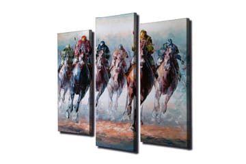Canvasmålning Dekorativ 3 Delar - Flerfärgad - Inredning - Tavlor & posters - Canvastavla