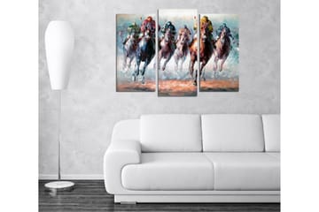 Canvasmålning Dekorativ 3 Delar - Flerfärgad - Inredning - Tavlor & posters - Canvastavla