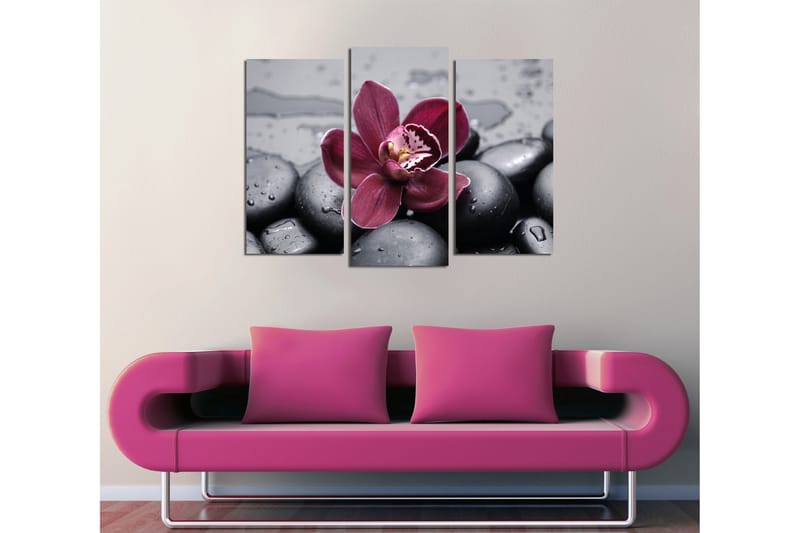 Canvasmålning Dekorativ 3 Delar - Flerfärgad - Inredning - Tavlor & posters - Canvastavla