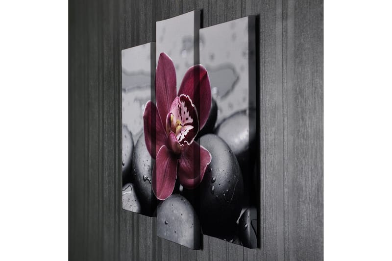 Canvasmålning Dekorativ 3 Delar - Flerfärgad - Inredning - Tavlor & posters - Canvastavla