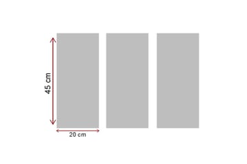 Canvasmålning Dekorativ 3 Delar - Flerfärgad - Inredning - Tavlor & posters - Canvastavla