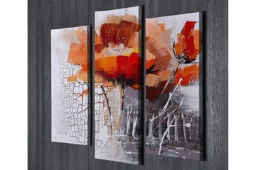 Canvasmålning Dekorativ 3 Delar - Flerfärgad - Inredning - Tavlor & posters - Canvastavla