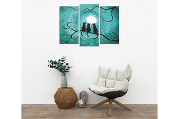 Canvasmålning Dekorativ 3 Delar - Flerfärgad - Inredning - Tavlor & posters - Canvastavla