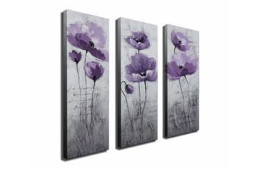Canvasmålning Dekorativ 3 Delar - Flerfärgad - Inredning - Tavlor & posters - Canvastavla