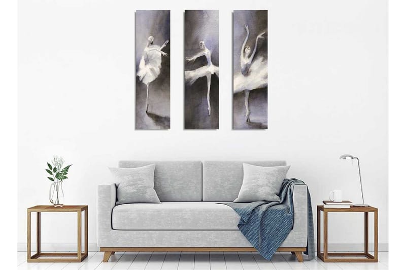 Canvasmålning Dekorativ 3 Delar - Flerfärgad - Inredning - Tavlor & posters - Canvastavla