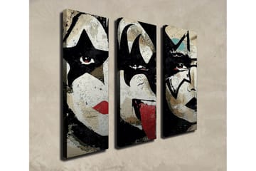 Canvasmålning Dekorativ 3 Delar - Flerfärgad - Inredning - Tavlor & posters - Canvastavla