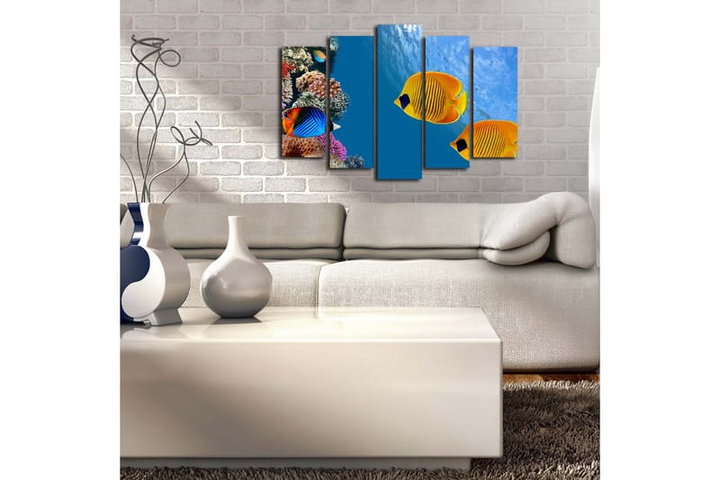 Canvasmålning Dekorativ 5 Delar - Flerfärgad - Inredning - Tavlor & posters - Canvastavla