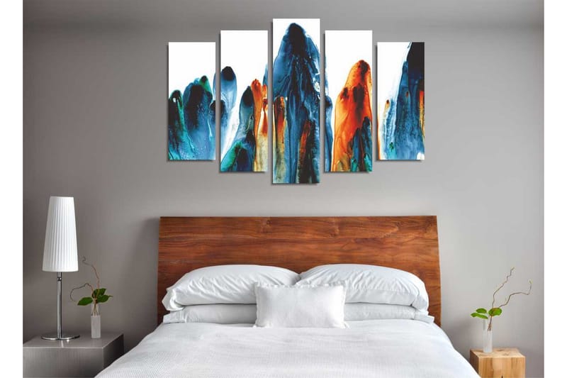 Canvasmålning Dekorativ 5 Delar - Flerfärgad - Inredning - Tavlor & posters - Canvastavla