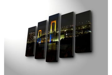 Canvasmålning Dekorativ 5 Delar - Flerfärgad - Inredning - Tavlor & posters - Canvastavla