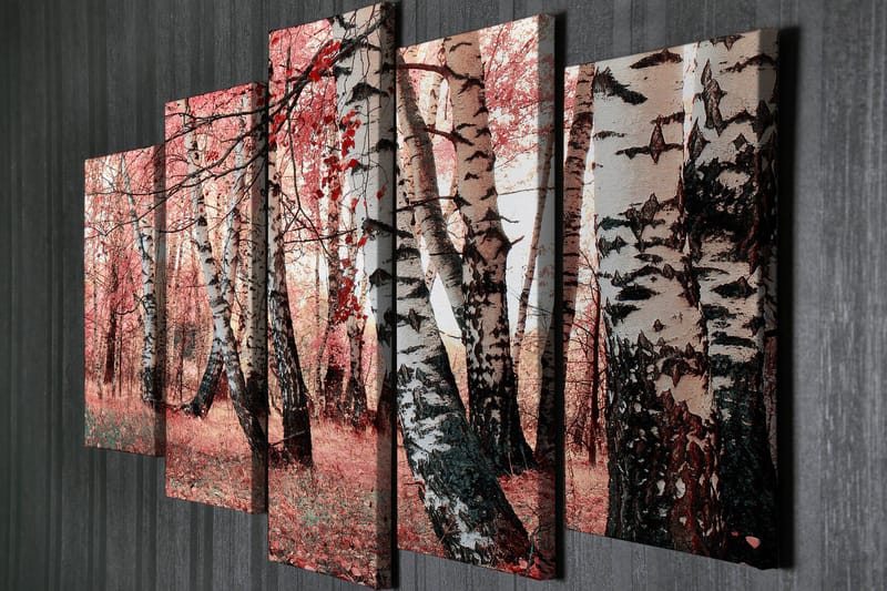 Canvasmålning Dekorativ 5 Delar - Flerfärgad - Inredning - Tavlor & posters - Canvastavla